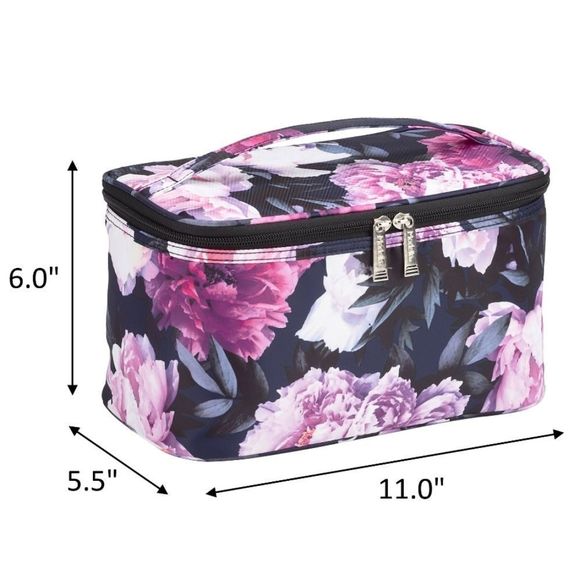 Modella Blue Floral Traincase - Picture 5 of 7